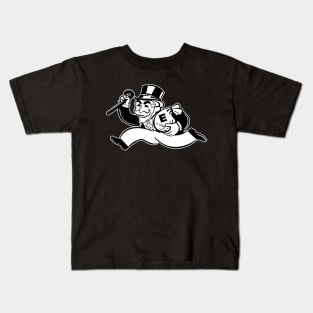 Mr. FSociety ( Black&White) Kids T-Shirt
